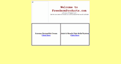 Desktop Screenshot of freedermproducts.com